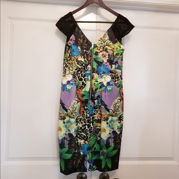 Floral colourful midi dress - Picture 2 of 2